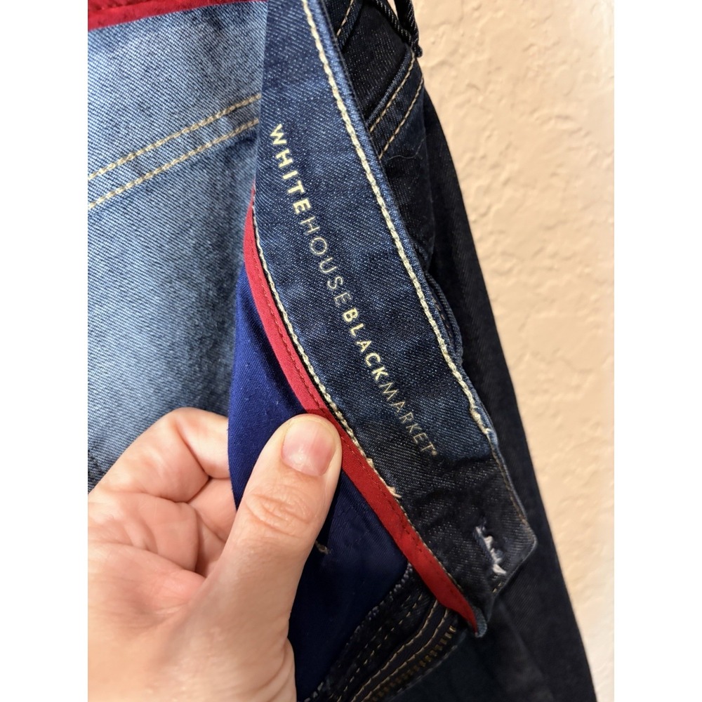 White House Black Market The Sculpt Slim Jeans, Size 6 High Rise Curvy Preppy - Picture 6 of 7